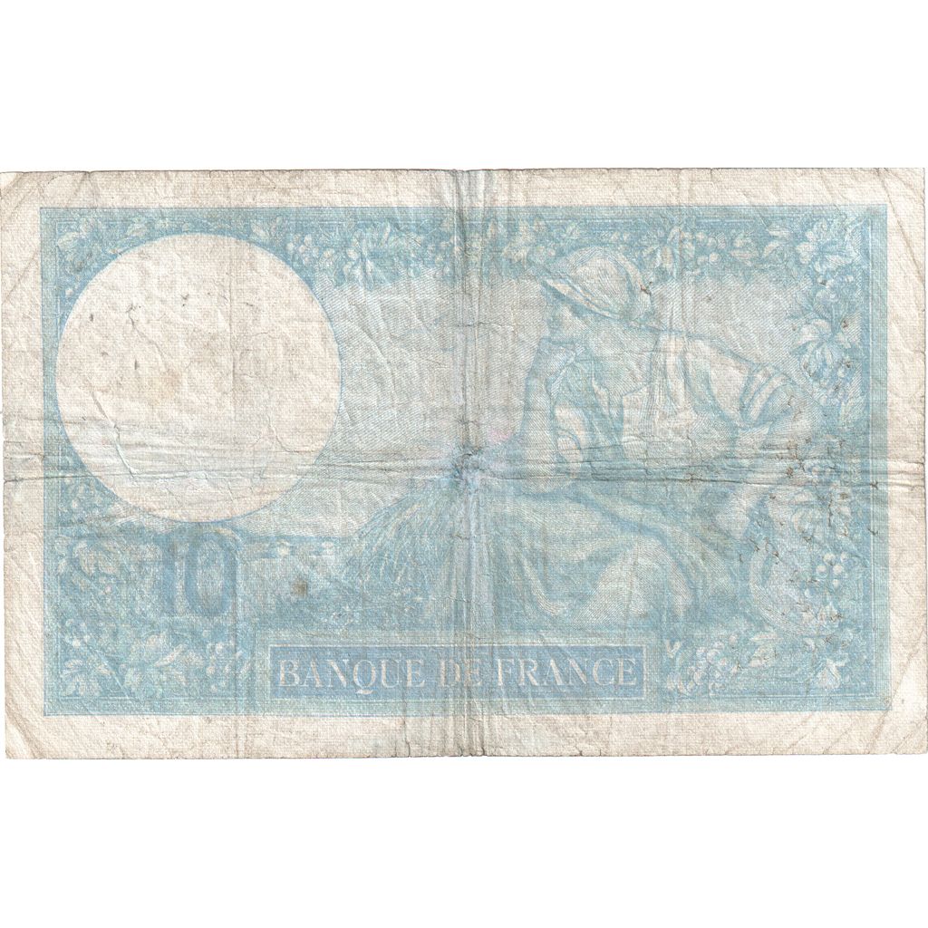 France, 10 Francs, Minerve, 1937, R.68081, B+, Fayette:06.18, KM:73e