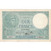 Francia, 10 Francs, Minerve, 1939, U.68435, MBC, Fayette:07.01, KM:84