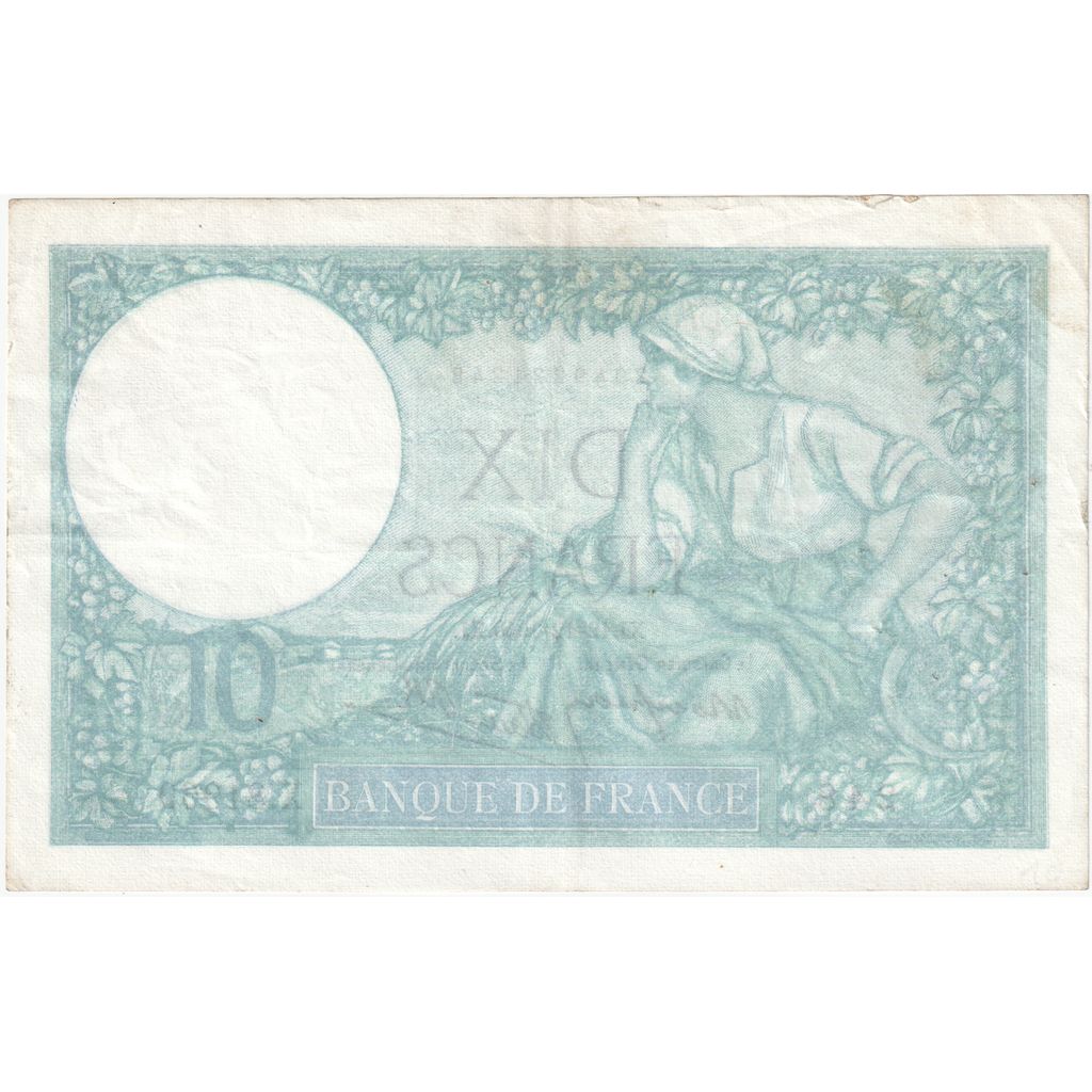 Francia, 10 Francs, Minerve, 1940, X.81969, BB, Fayette:07.24, KM:84