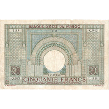 Morocco, 50 Francs, 1945, 1945-03-01, KM:21, VF(30-35)