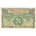 Tunísia, 20 Francs, 1948, 1948-06-04, KM:22, EF(40-45)