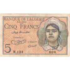 Algeria, 5 Francs, 1944, 1944-02-08, KM:94a, EF(40-45)