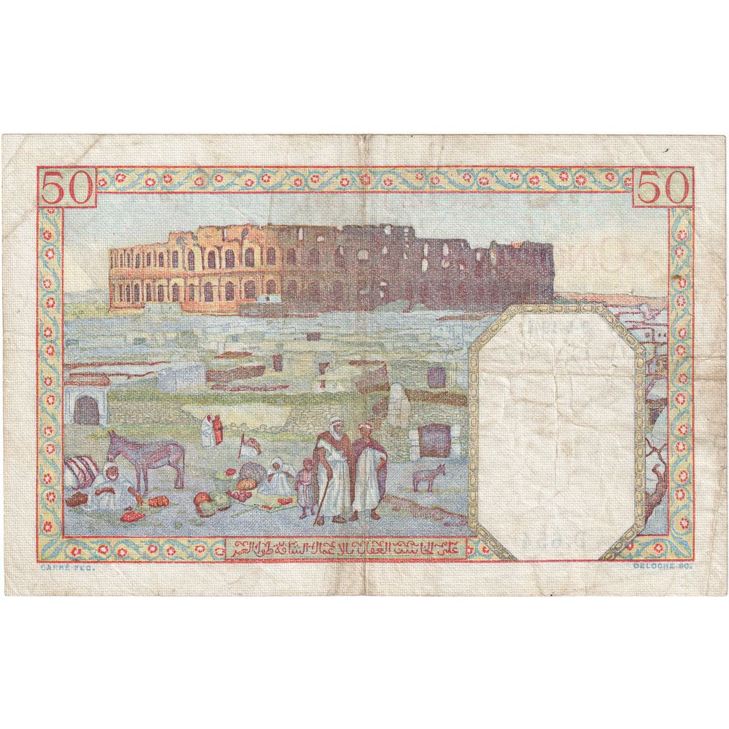 Algeria, 50 Francs, 1941, 1941-05-09, KM:84, EF(40-45)