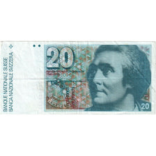 Switzerland, 20 Franchi, 1989, KM:22, EF(40-45)