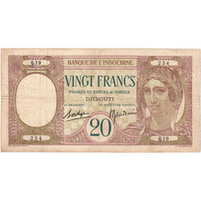 Französisch-Somaliland, 20 Francs, 1928-1938, Q.19, S, KM:7b