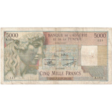 Algeria, 5000 Francs, 1955, 1955-01-14, KM:109a, F(12-15)