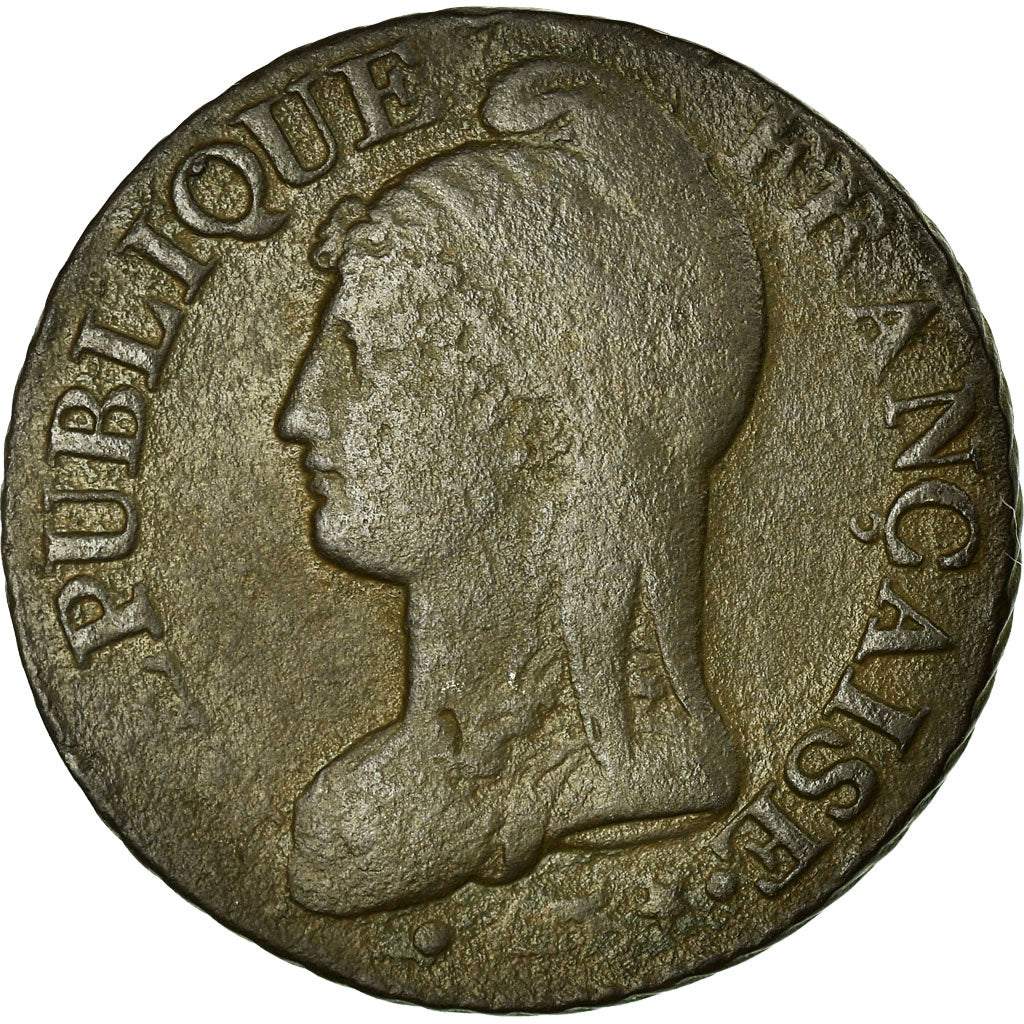 Coin, France, Dupré, 5 Centimes, 1800, Geneva, VF(20-25), Bronze, KM:640.6