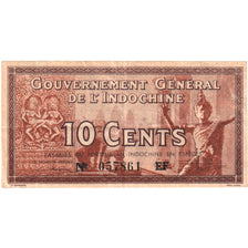 FRENCH INDO-CHINA, 10 Cents, Undated (1939), KM:85d, EF(40-45)