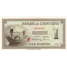 FRENCH INDO-CHINA, 1 Piastre, 1945-1950, KM:76c, EF(40-45)