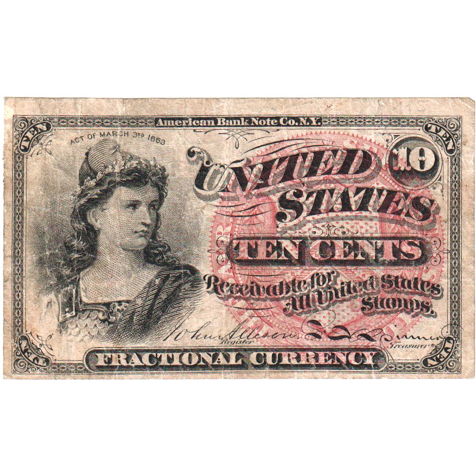 Vereinigte Staaten, 10 Cents, 1863, S