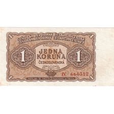 Czechoslovakia, 1 Koruna, 1953, KM:78b, AU(55-58)