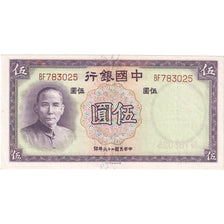 China, 5 Yüan, 1937, KM:80, AU(55-58)