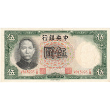 China, 5 Yüan, 1936, KM:213b, AU(55-58)