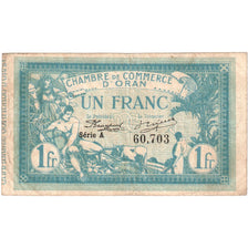 Algeria, 1 Franc, Chambre de Commerce, 1915, 1915-11-10, EF(40-45)