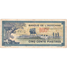 Indochine française, 500 Piastres, Undated (1944-45), KM:68, TTB