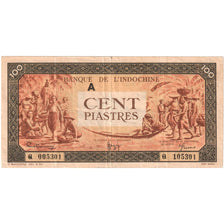 FRENCH INDO-CHINA, 100 Piastres, Undated (1942-45), KM:73, EF(40-45)