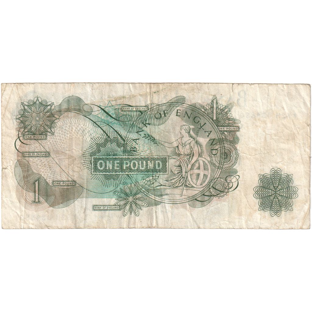 Great Britain, 1 Pound, 1970-1978, KM:374g, VF(20-25)