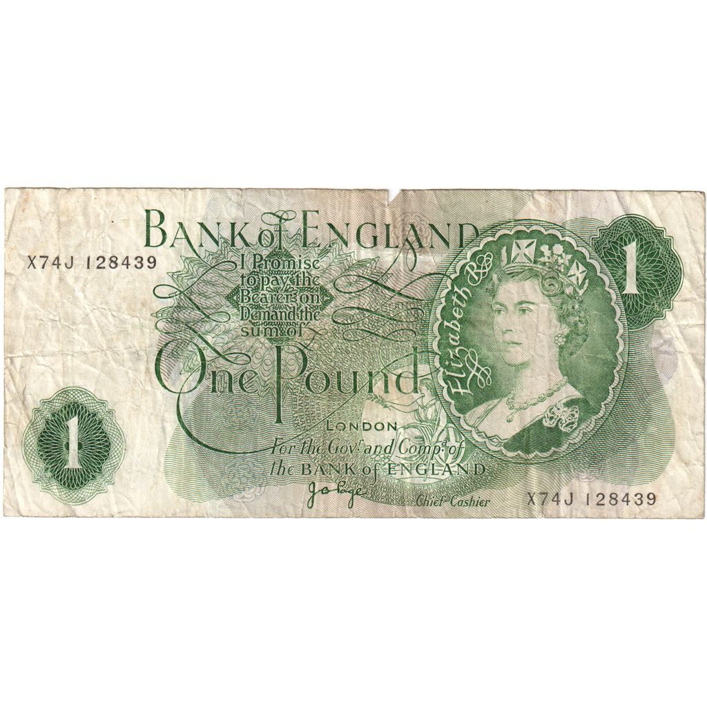 Gran Bretagna, 1 Pound, 1970-1978, KM:374g, MB