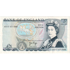 Great Britain, 5 Pounds, Undated (1973-80), KM:378b, AU(50-53)