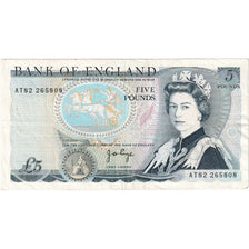 Great Britain, 5 Pounds, Undated (1973-80), KM:378b, EF(40-45)
