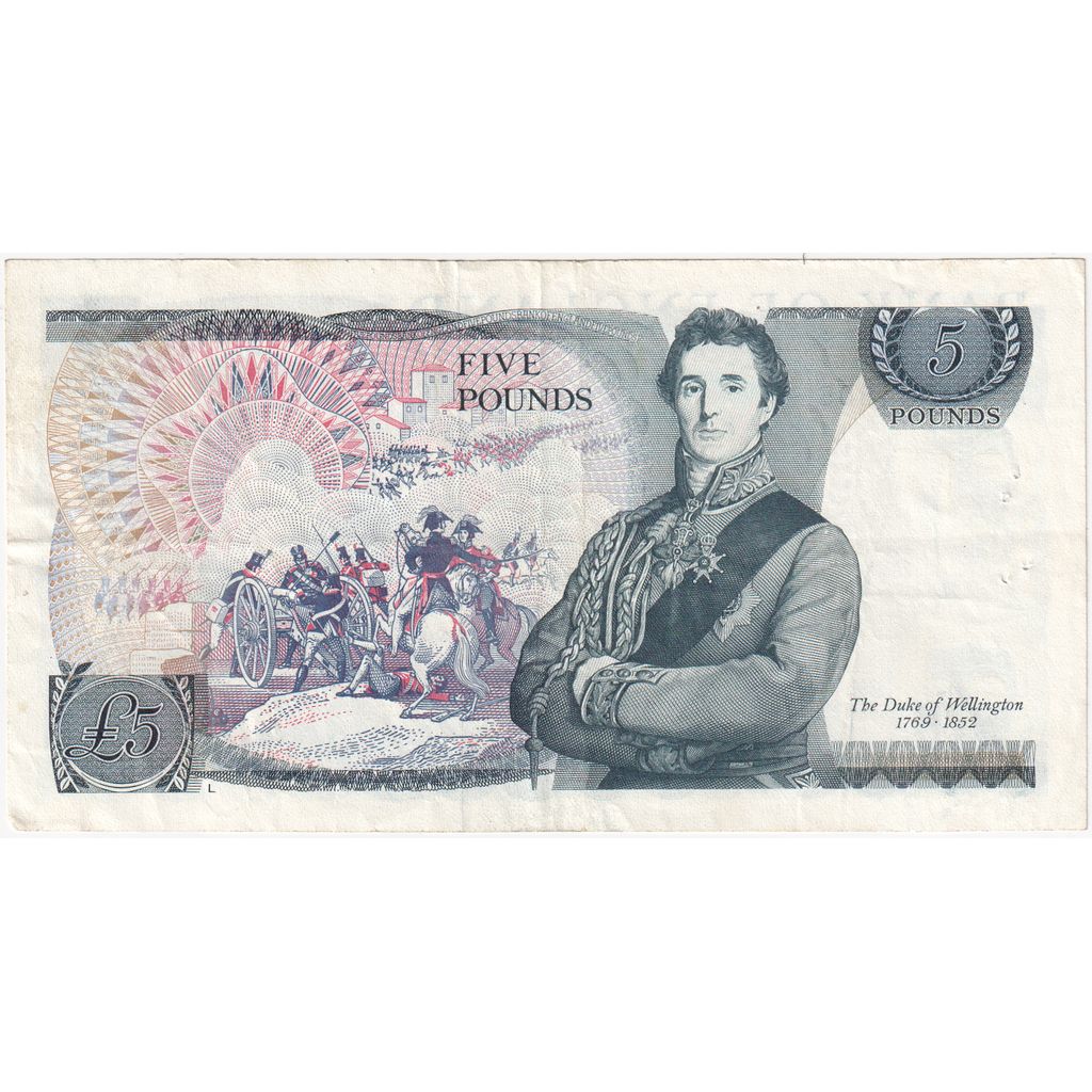 Great Britain, 5 Pounds, Undated (1973-80), KM:378b, EF(40-45)