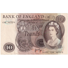 Great Britain, 10 Pounds, 1970-75, KM:376c, AU(50-53)