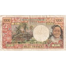 Tahiti, 1000 Francs, 1985, KM:27d, VF(20-25)