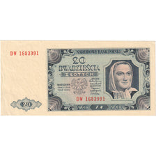 Poland, 20 Zlotych, 1948, 1948-07-01, KM:137, UNC(63)