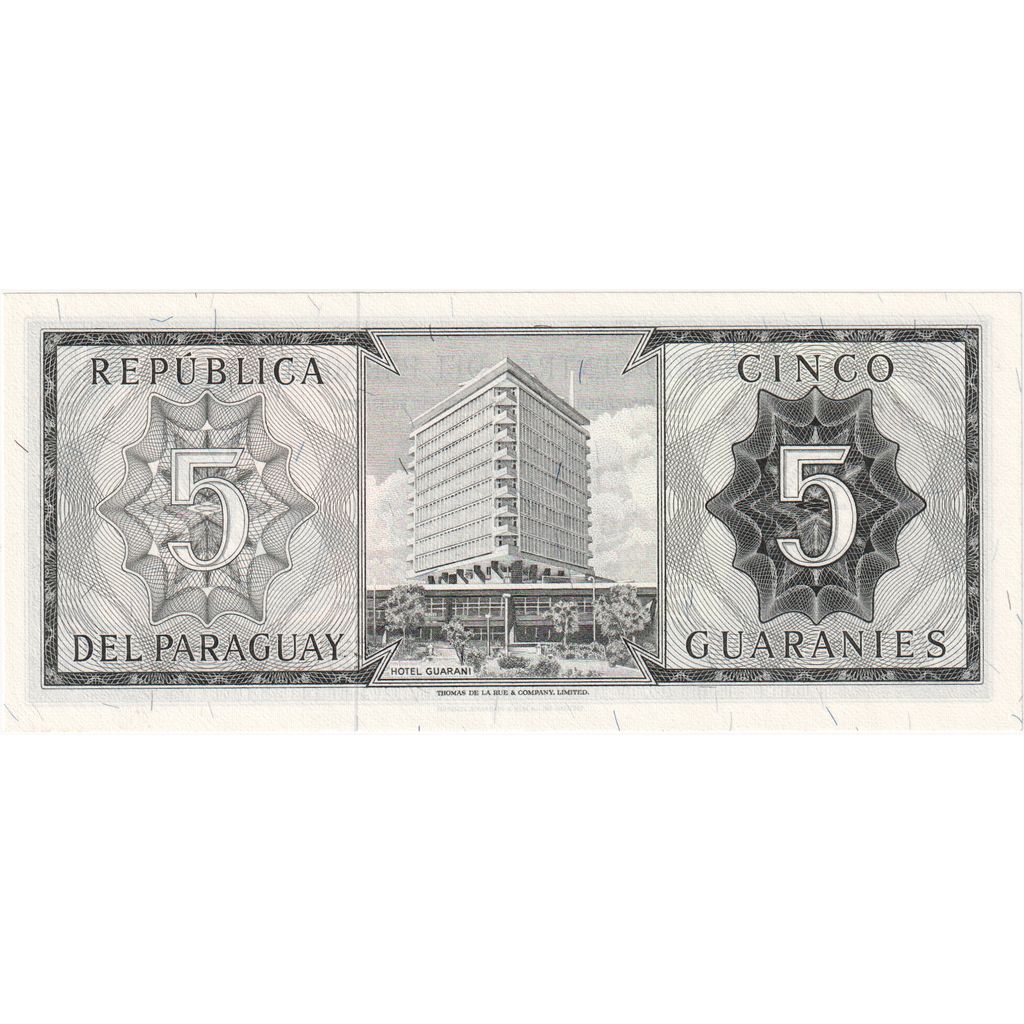 Paraguay, 5 Guaranies, 1963, KM:195b, UNC(65-70)