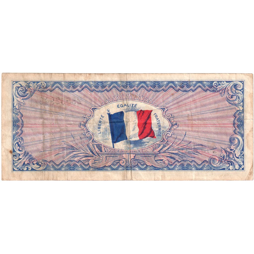 Francja, 50 Francs, Flag/France, 1944, 25553, VF(30-35), Fayette:VF19.1, KM:117a