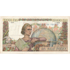 France, 10,000 Francs, Génie Français, 1953, L.5896, TTB, Fayette:50.68