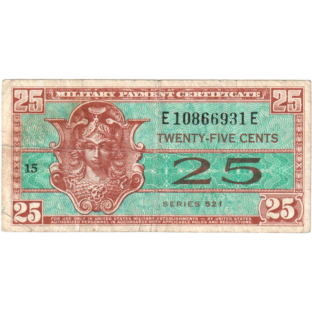 United States, 25 Cents, KM:M31a, EF(40-45)
