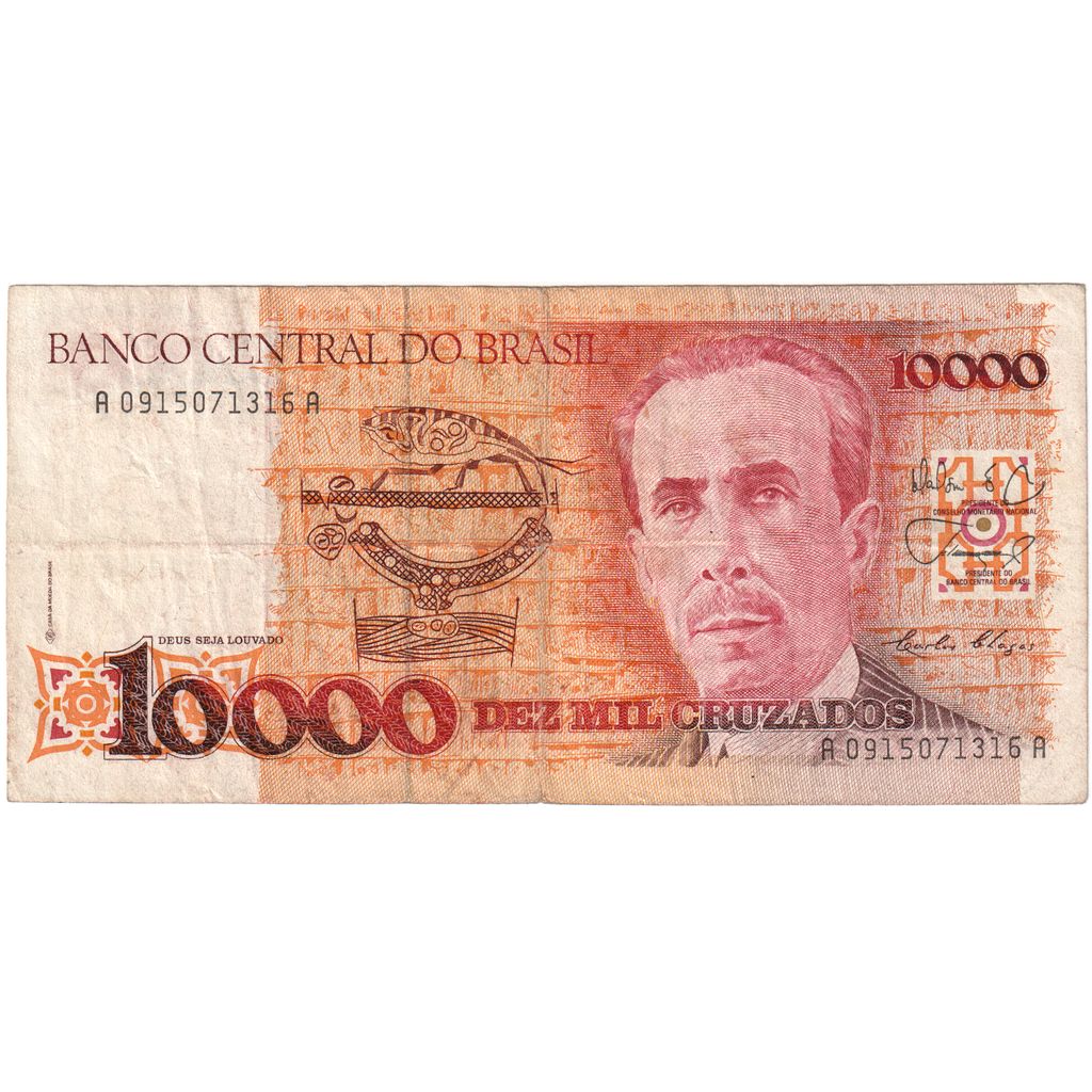 Brasilien, 10,000 Cruzados, 1988, KM:215a, SS