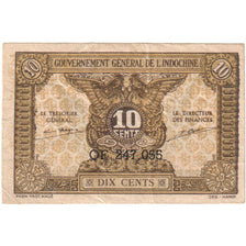Indochine française, 10 Cents, Undated (1942), KM:89a, TTB