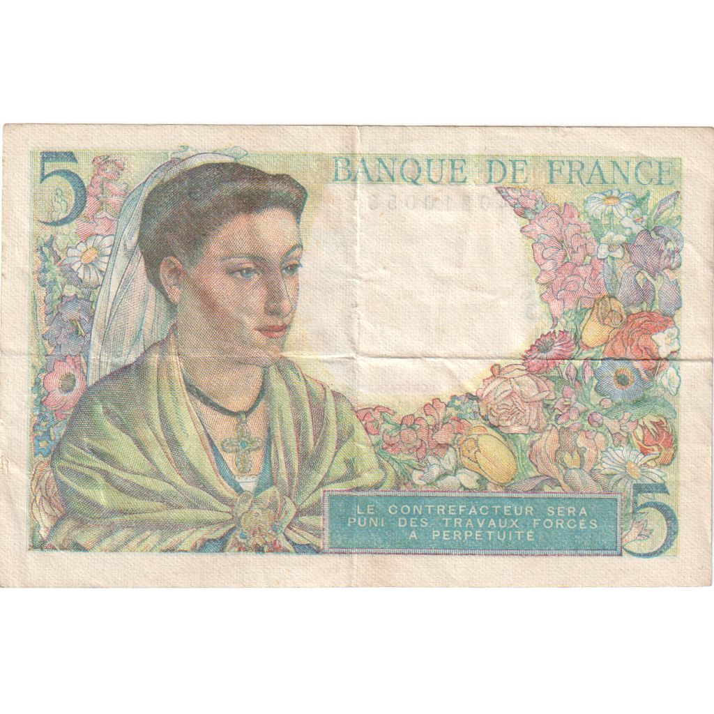 Francia, 5 Francs, Berger, 1945-04-05, C.137, BC+