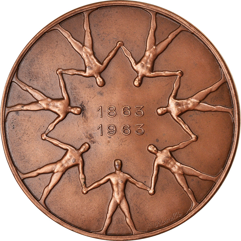 Francja, Medal, Centenaire de la Croix Rouge Française, 1963, Mérelle, MS(63)