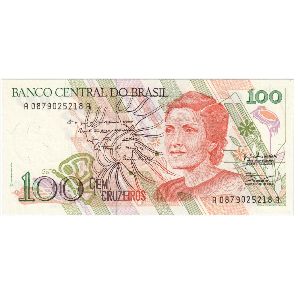Brasil, 100 Cruzeiros, UNC(65-70)