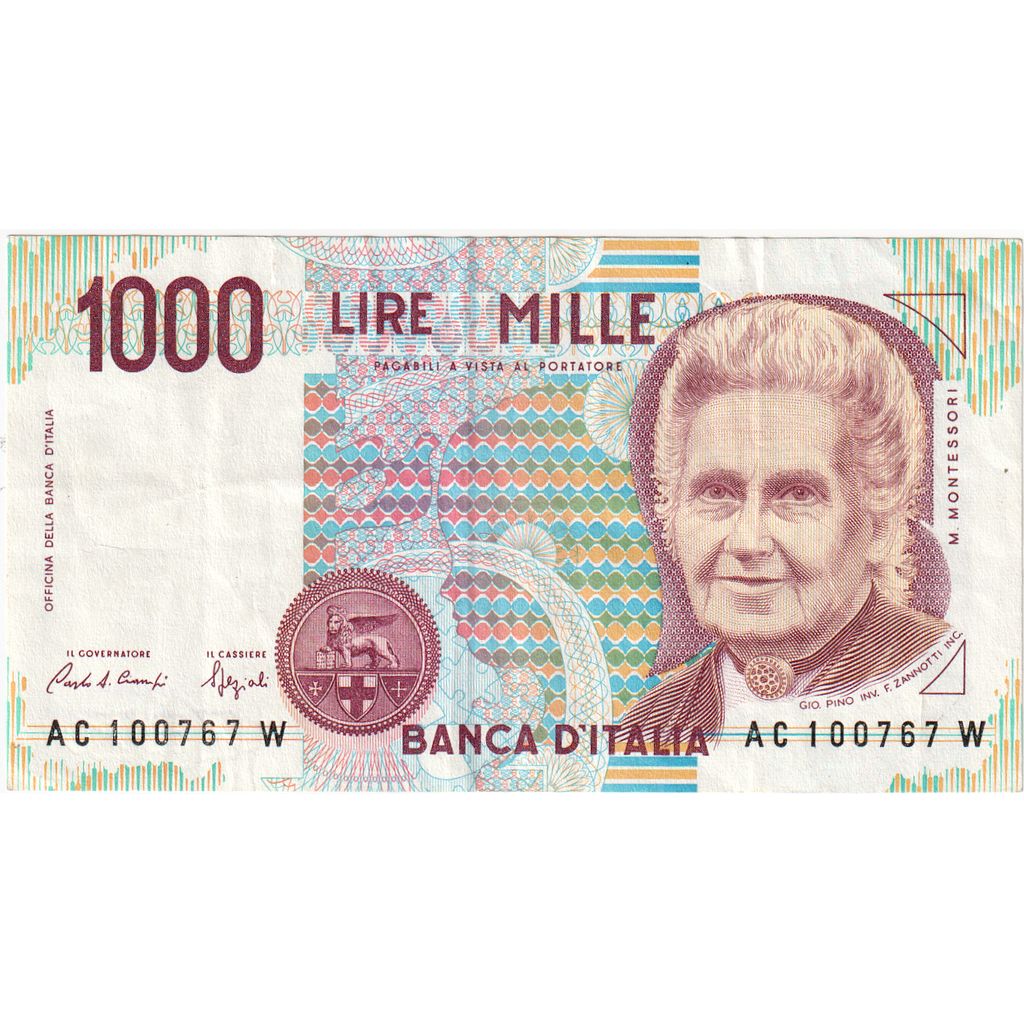 Banconote, Italia, 1000 Lire, 1990, KM:114a, SPL-