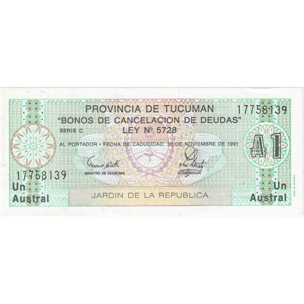 Argentina, 1 Austral, UNC(65-70)