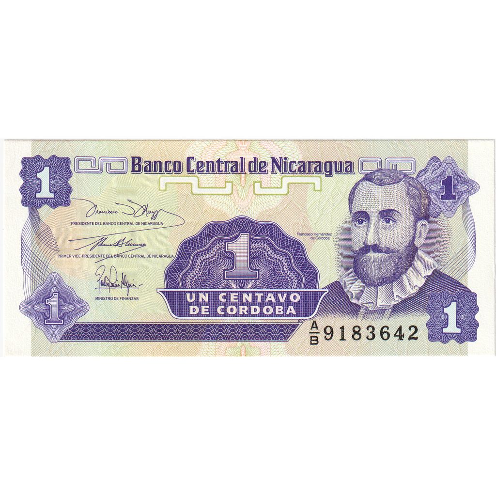 Nicarágua, 1 Centavo, UNC(65-70)