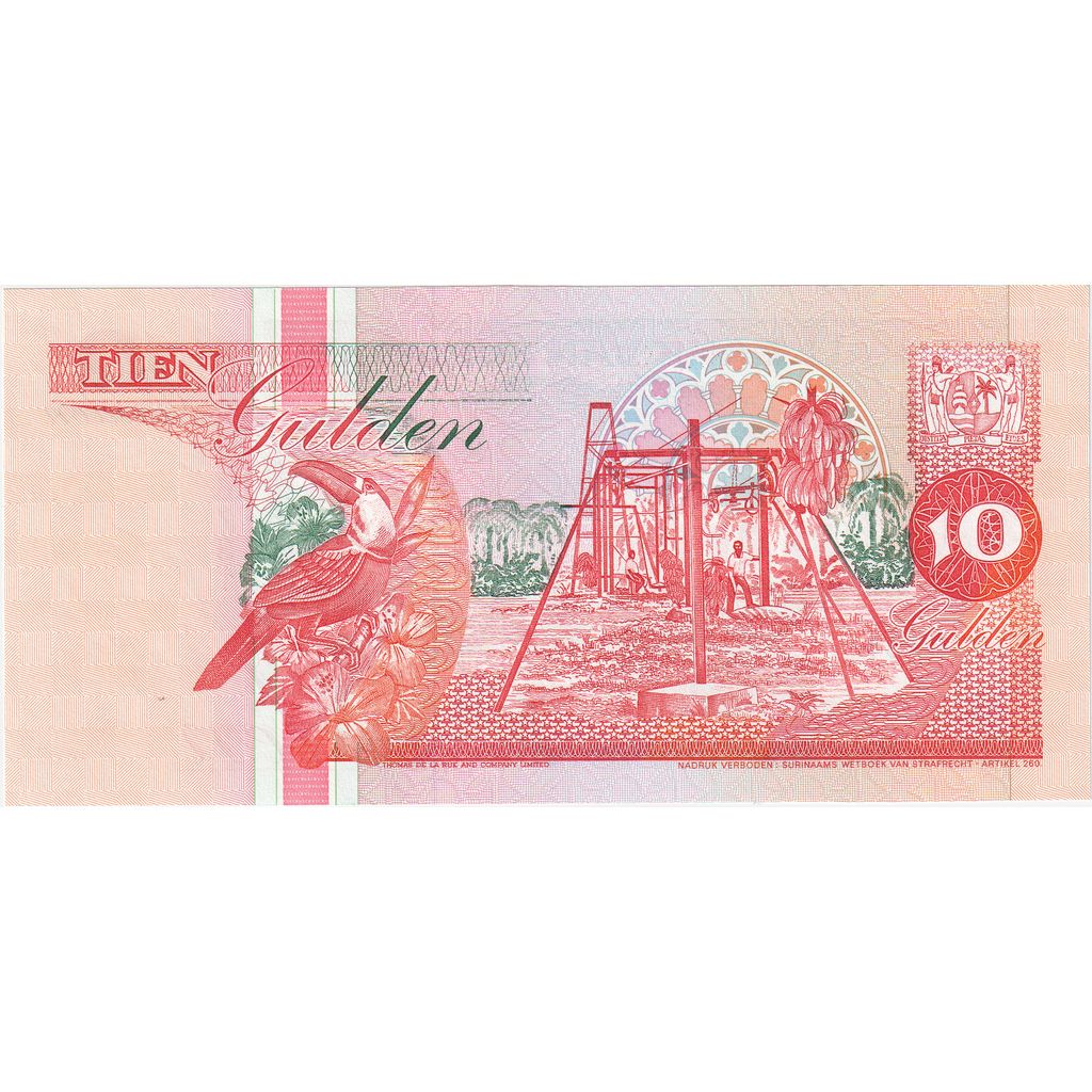 Suriname, 10 Gulden, 1998-02-10, NEUF
