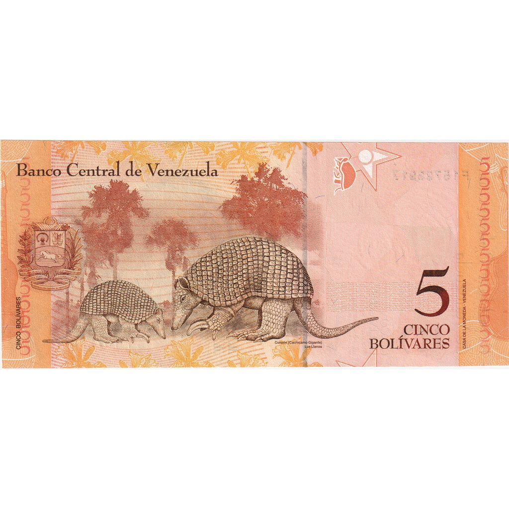 Venezuela, 5 Bolivares, 2007-05-24, SPL