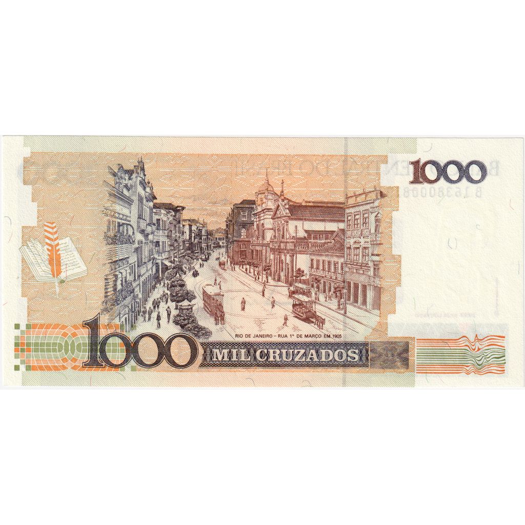 Brésil, 1 Cruzado Novo on 1000 Cruzados, NEUF