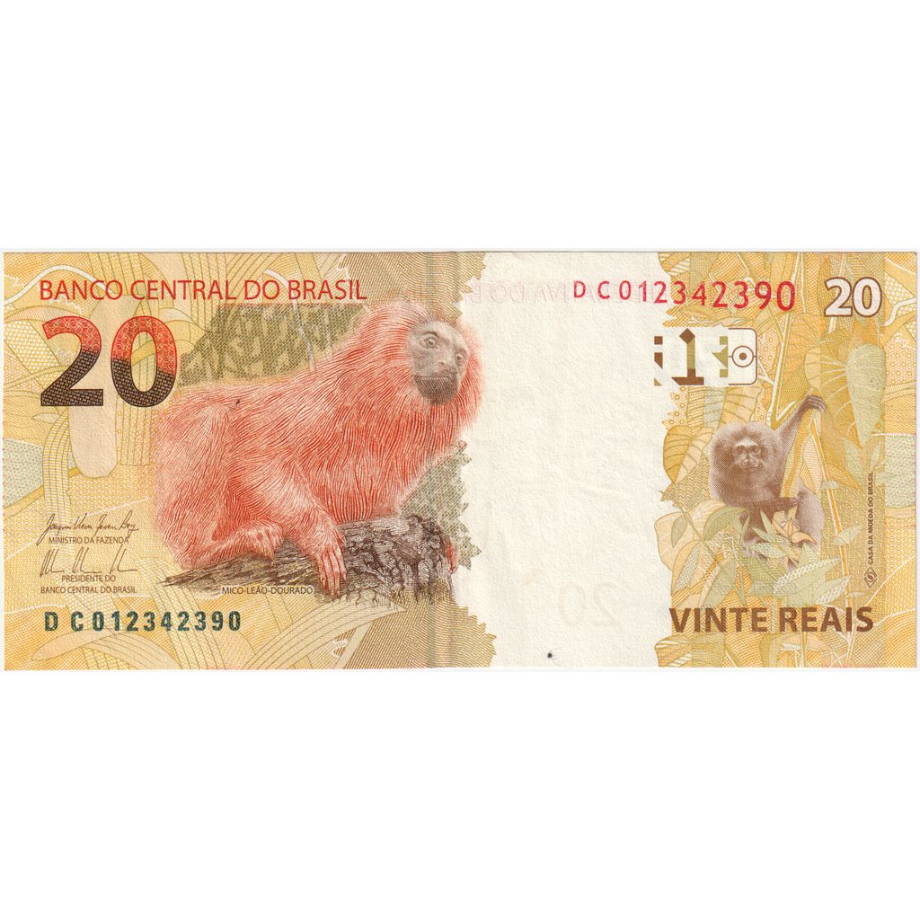 Brésil, 20 Reais, TTB