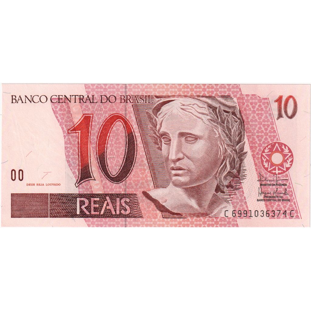 Brasil, 10 Reais, UNC(65-70)