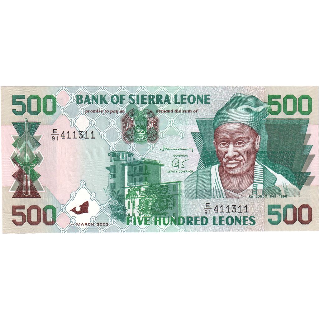 Sierra Leona, 500 Leones, 2003-03-01, UNC