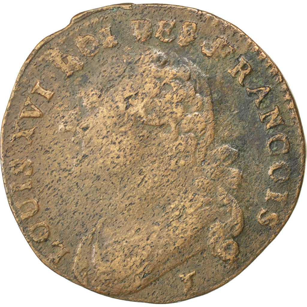 Munten, Frankrijk, 12 deniers françois, 12 Deniers, 1792, Limoges, FR, Bronze