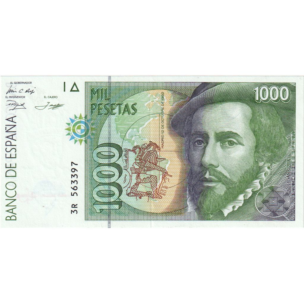 Spanje, 1000 Pesetas, 1992-10-12, SUP