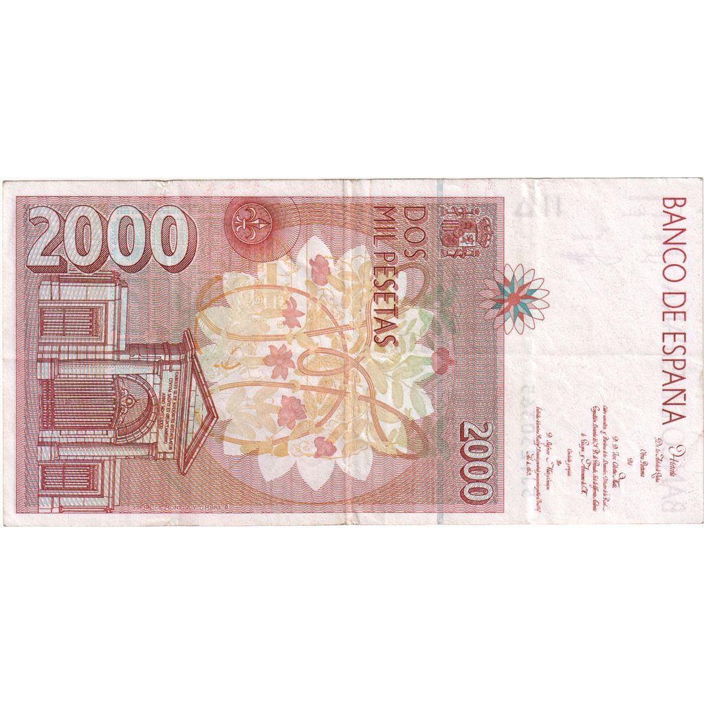 España, 2000 Pesetas, 1992-04-24, EBC