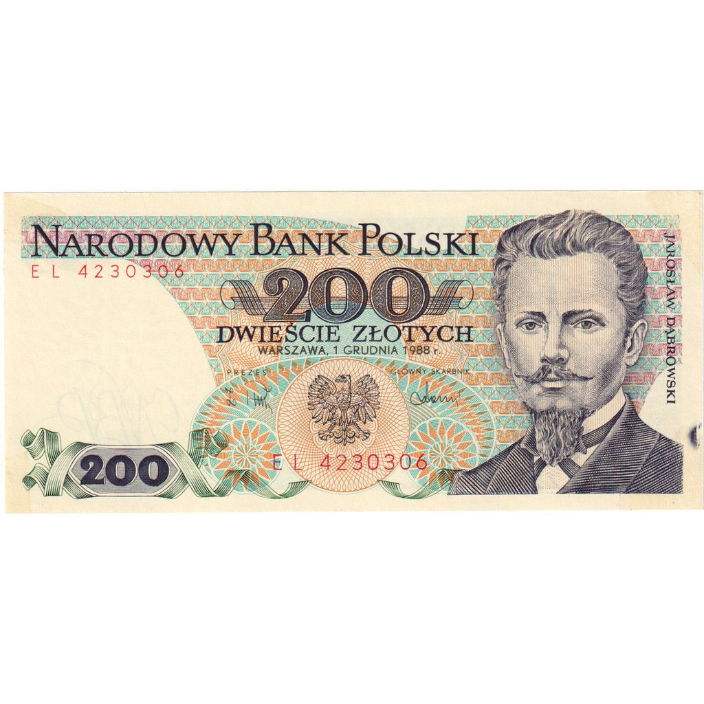 Polonia, 200 Zlotych, 1988-12-01, SC